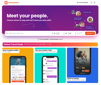 search Hostelworld