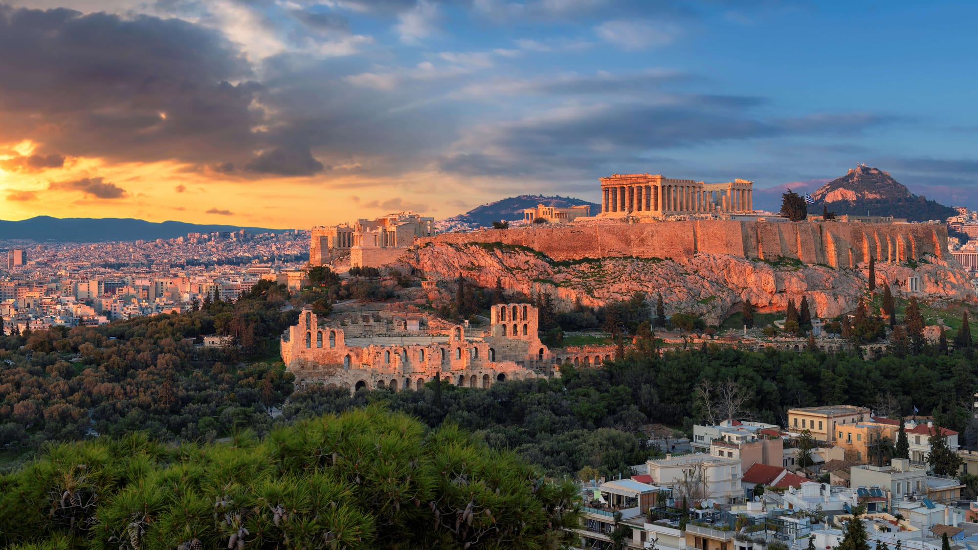 free things to do in Athens - Sunset at Areopagus