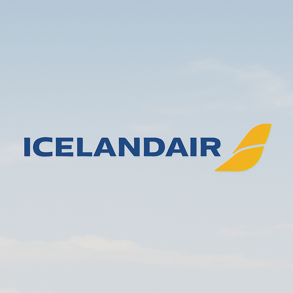 Icelandair name and logo.