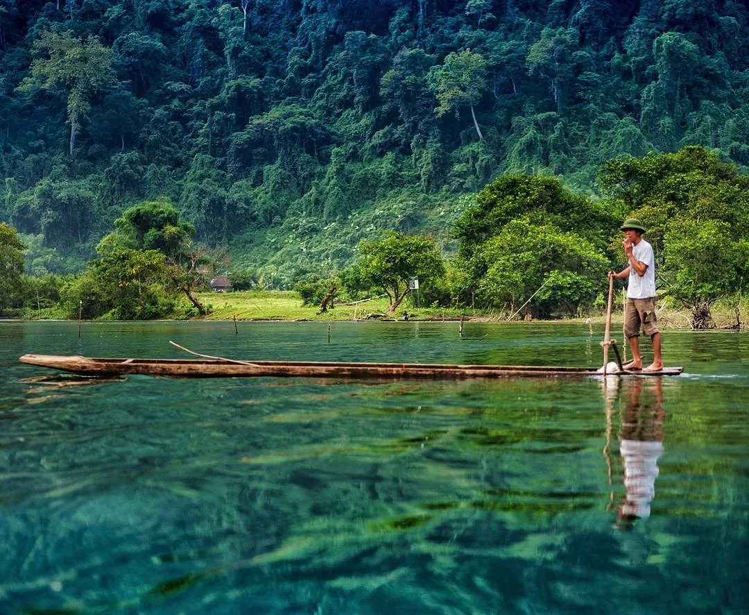 A lake Be Bar National Park in Vietnam.