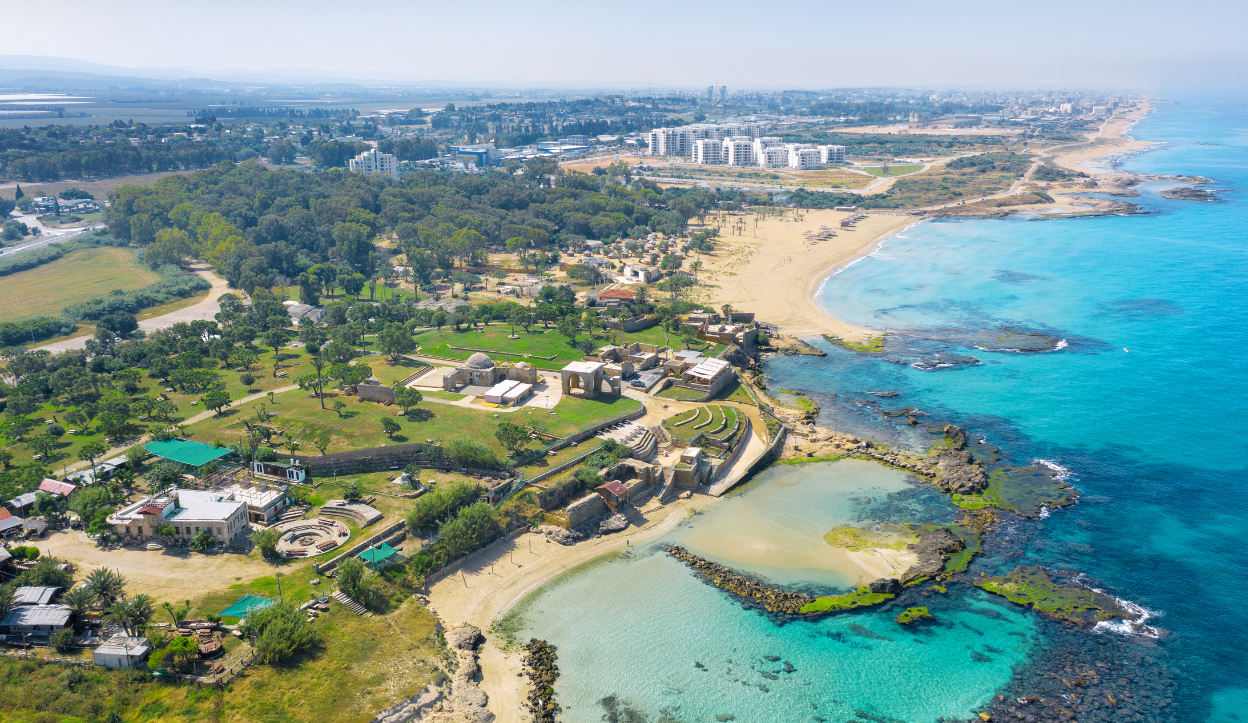 Ariel view of Banana Beach, Tel Aviv