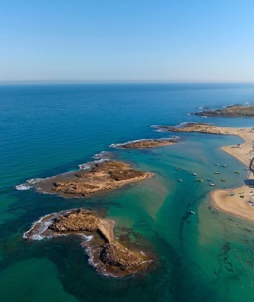 Ariel view of Dor HaBonim Beach, Near Haifa