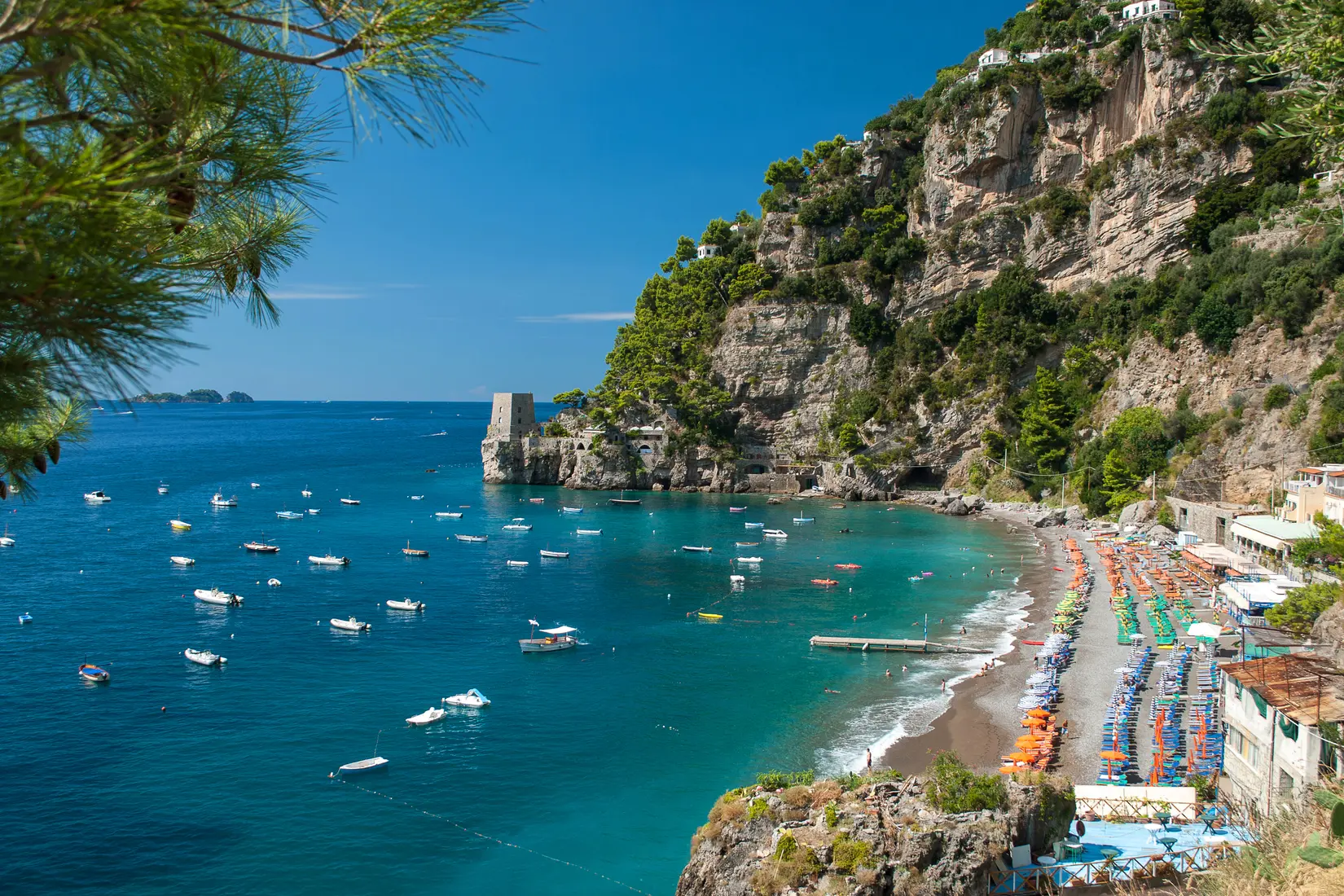 Fornillo Beach Amalfi Coast Italy