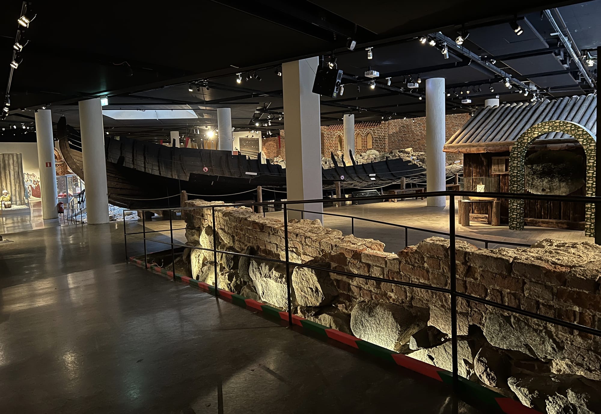 Old Ship in the Medieval Museum in Stockholm, Sweden.