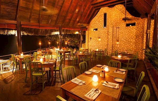 Interior at Pushcart Restaurant & Rum Bar at Rockhouse Hotel.