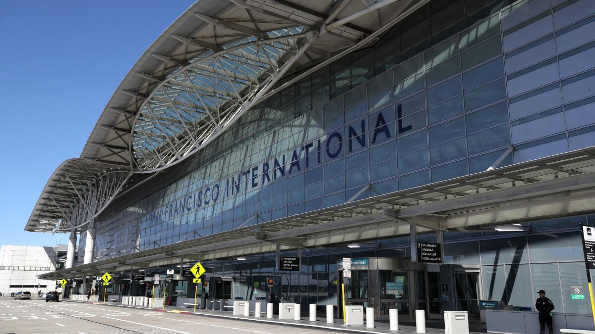 San Francisco Airport (SFO) terminal.