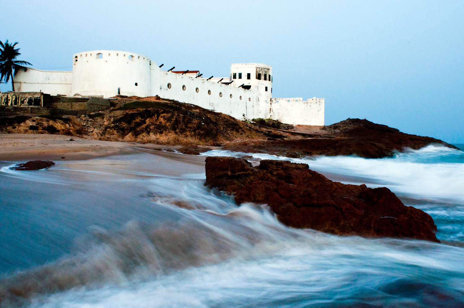 Beachside resort in Ghana.