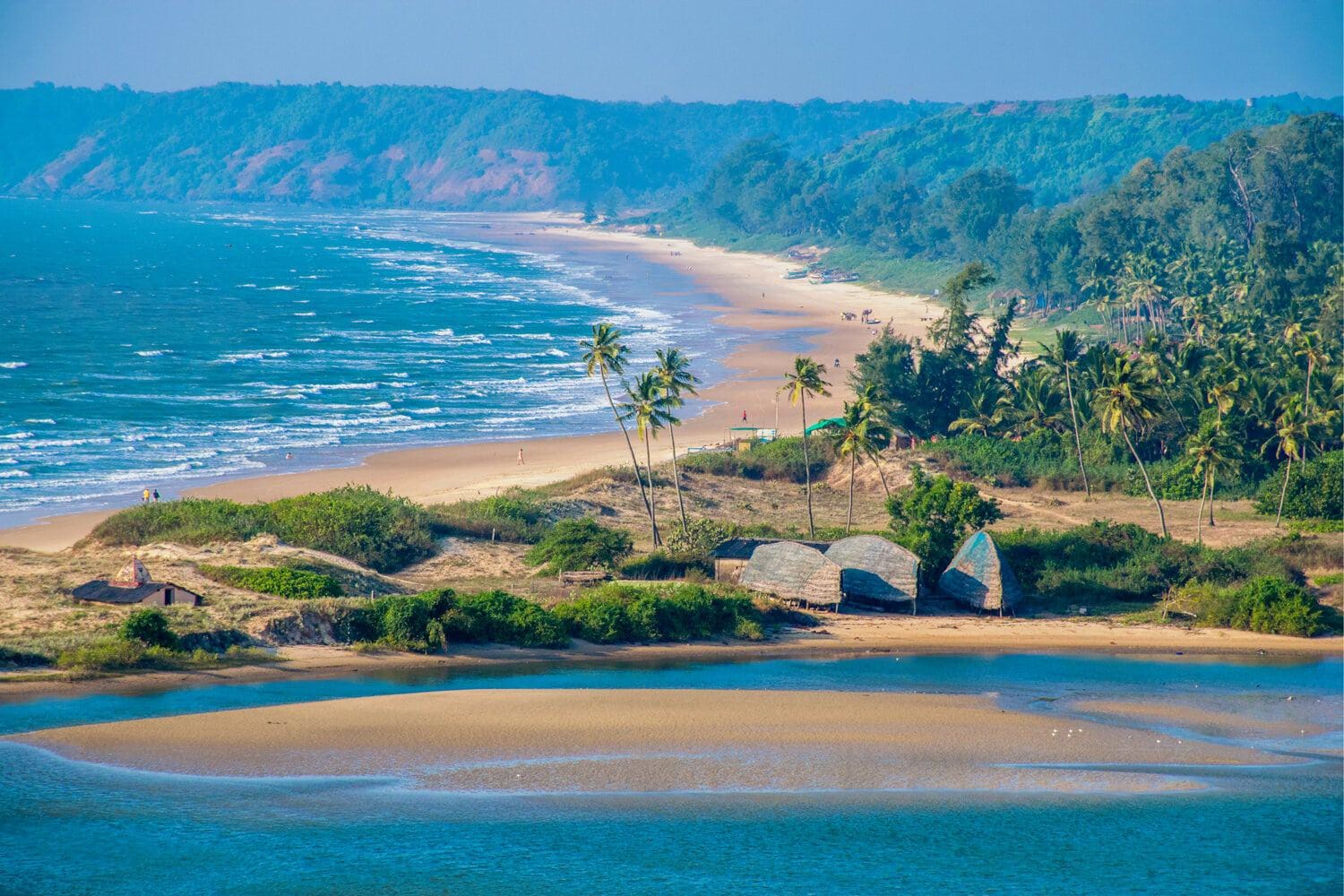 View of the beaches of Goa, India.