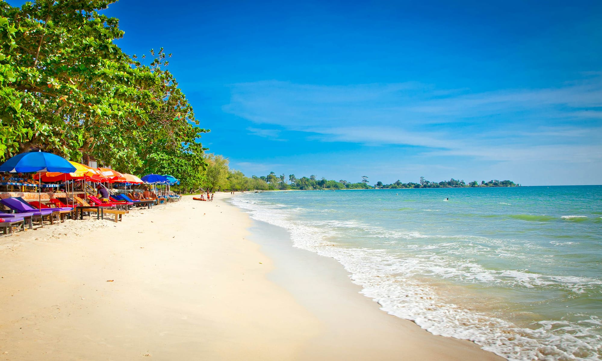 Beautiful beach in Sihanoukville, Cambodia