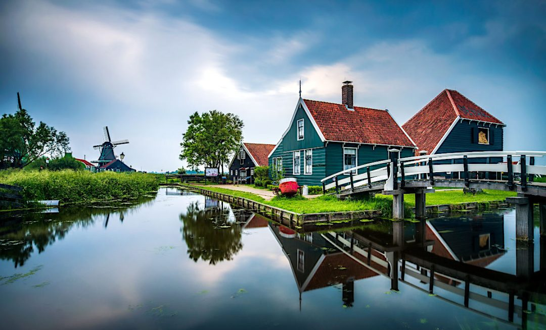 House on a canal in the Netherlands.