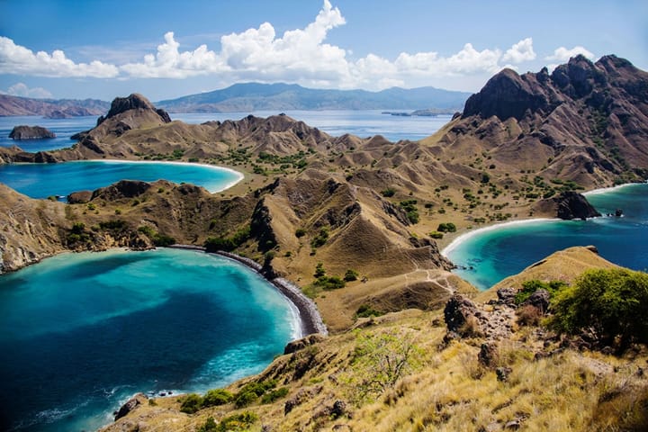Ariel view of Komodo National Park
