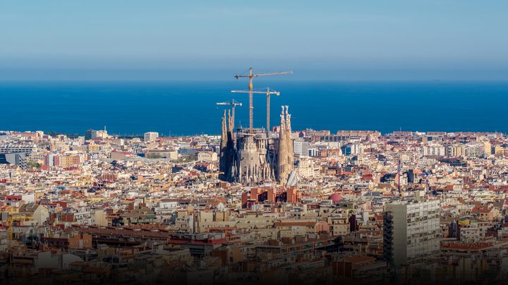 Ariel view of Barcelona and it's best neighborhoods to stay in.