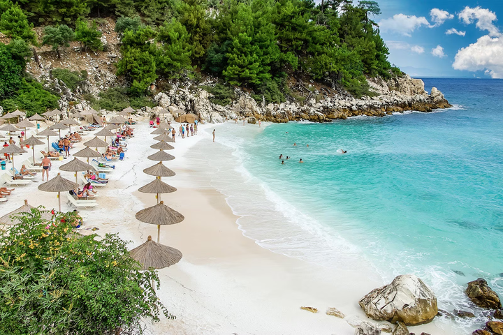 A beach in Thassos'