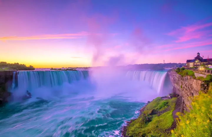 Beautiful evening at Niagara Falls, Canada