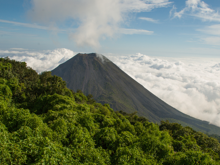 View of a volcano in El Salvador