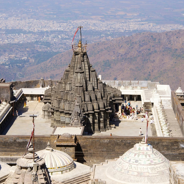 Neminath Jain Temple in Junagadh, Gujarat, India